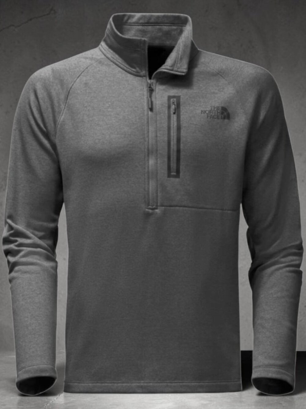 EUC TNF (LG) CANYONLANDS 1/2-Zip Fleece Men's Gray Active Top